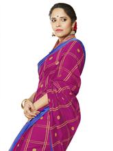 Stylee Lifestyle Magenta Banarasi Silk Jacquard Saree - 2298