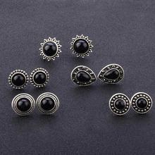 FashionieStore dangler Women eardrop Girls Ear Studs Hoop   Bohemia Women Retro Silver Ear Clip Stud Dangle Earrings Set Fashion Jewelry