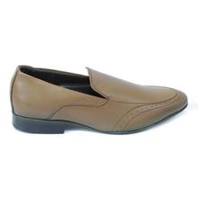 Fitrite Tan Slip On Formal Shoes For Men  4860