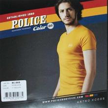 Police XC005 Extra Size Cotton T-Shirt For Men- Yellow