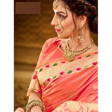 Green Kanjivaram Banarasi Silk Saree with Blouse Piece for Party, Wedding, Festival and Causal