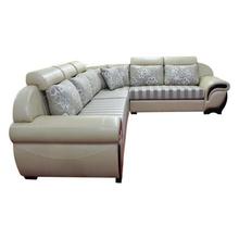 Sunrise Furniture HS-55 L-Shape Wooden Sectional Sofa - Dark Cream