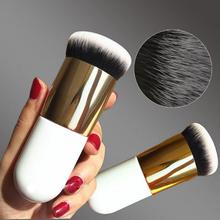 2017 Chubby Foundation Brush White and Brown Makeup Brush Fast Make up Brushes Beauty Essential Makeup Tools