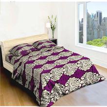 Purple Brick Bedsheet With Blanket Cover