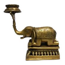 Elephant Holding Panas Decorative Statue