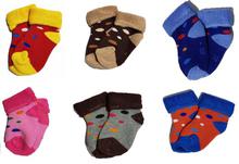 Cotton Socks for Newborn Babies (Pack of 6)