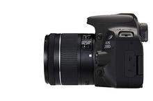 Canon EOS 200D II 24.1MP Digital SLR Camera + EF-S 18-55mm f/4-5.6 is STM Lens (Black)