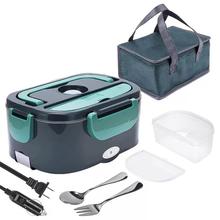 2 In 1 Electric Heating Lunch Box 40 W With Spoon And Two Compartments Food Warmer Food Heater By Star Brand