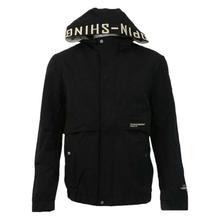 Black Back Printed Light Jacket For Men