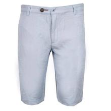 Light Blue Linen Shorts For Men