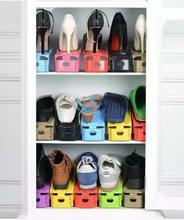 6 Pcs Plastic Shoes Rack Organizer