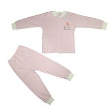 Pink 2 Piece Buttoned Suit For Babies