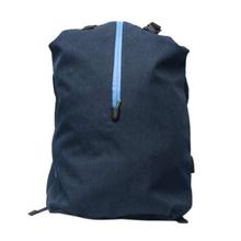 Navy Blue Solid Backpack With USB Port (Unisex)