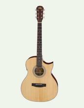 Aria 201CE Natural Acoustic Guitar With Cutaway Electric