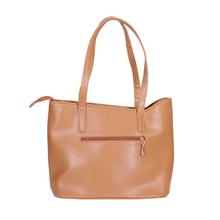 PU Leather Light Brown Shoulder and Handbag for Women