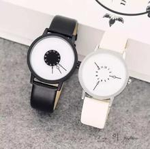 Best Couple  Watch with Leather Strap -Unisex