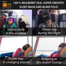 100% Mulberry Silk Super Smooth Sleep Mask (Pack of 2)