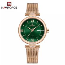 NAVIFORCE NF5019 Shiny Star Stainless Steel Elegant Quartz Watch For Women