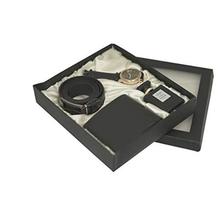 Avighna Men's Perfume, Watch, Wallet and Belt Set