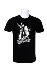 Wosa - Black West Coast Customs Splash Printed T-shirt For Men