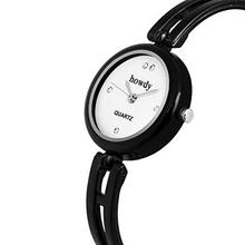 Howdy Analogue Black Dial Women's Watch (White Black)