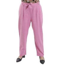 Pink Solid Pant For Women