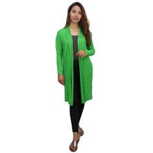 Green Long Thin Outer For Women