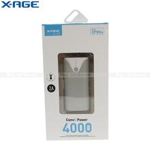 X-AGE ConvE Power 4000 Portable Power Bank With Flashlight - (XPB04)