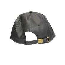 Black Plain Casual Cap For Men