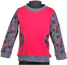 Pink/Grey Full Sleeve T-Shirt For Girls (CSW4010)