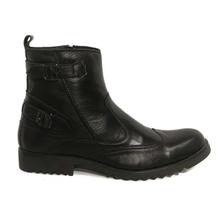 KILOMETER Black Side Zippered Lifestyle Boot For Men