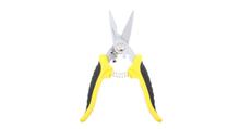 Bosi Multi-Functional Scissors, 420-J2 Cr-V Steel Metal Sheet Cutting Garden Electrician Scissors With Saw Tooth Blade