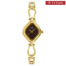 Titan 2536YM04 Brown Dial Analog Watch For Women