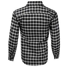 Full Sleeves Black/White Checkered Shirt For Men-(126)