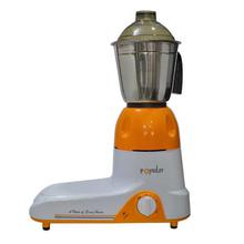 Classic Maharaja Popular Mixer & Grinder With 3 Jars - White/Orange