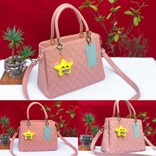 PU Leather Women Criss Cross Design Shoulder And Handbag