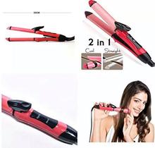 Nova 2 In 1 Professional Hair Curler & Hair Straightener