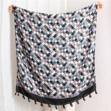 Korean Style Sun Protection Premium Printed Scarves For