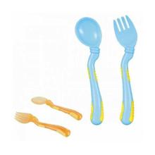 Kidsme Blue/Orange Spoon And Fork Set-140289T