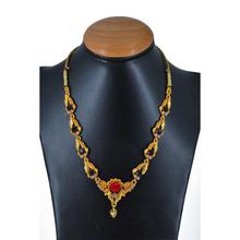 Rose Black Stone Haar Necklace For Women