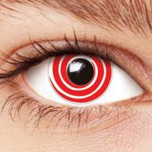 Neo Cosmo White & Red Swirl Crazy  Contact Lenses