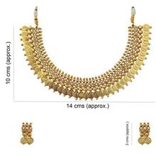 YouBella Jewellery Pearl Temple Coin Traditional Necklace Set for