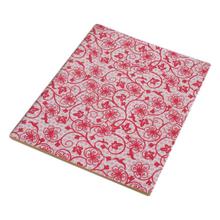 Red Floral Printed Notebook