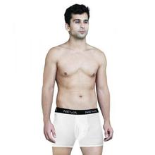 Pack Of 4 White Cotton Regular Boxer For Men- (MX210)