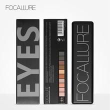 FOCALLURE 10 colors pigmented eyeshadow palette easy to wear