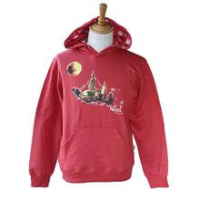 Maroon Swoyambhu Printed Hoodie