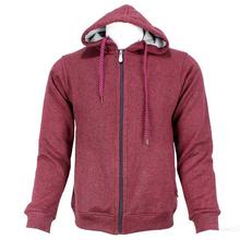 Maroon Zip Up Hoodie For Men