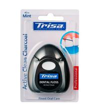 Trisa Dental Floss Active Clean Active Charcoal (40 meter mint)