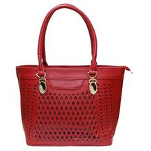 Red Printed Rhine Stone Handbag For Women