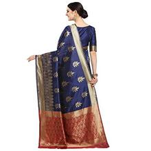 EthnicJunction Women's Banarasi Silk Saree With Blouse Piece